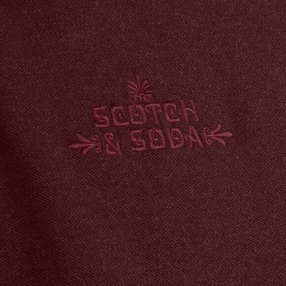 NWT Scotch & Soda Amsterdam Men’s Pique Wine Polo Shirt L - Picture 3 of 9